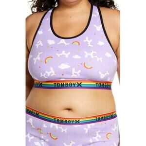 Tomboyx purple rainbow casual bra